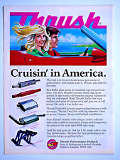 Thrush Vintage 1986 Muscle Cruisin In America Headers Mufflers Original Print Ad