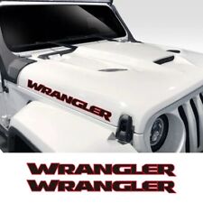 2x Set Of Jeep Wrangler Hood Decals Sticker Red And Black