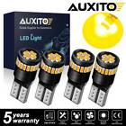 Auxito 4x Led Amber 168 194 921 License Parking Marker Light Bulbs 2825 175 T10