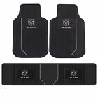 New 3pc Dodge Ram All Weather Heavy Duty Rubber Floor Mats Set Official Licensed
