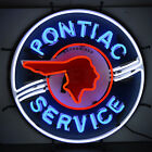 Pontiac Neon Sign Indian Head Dads Garage Gas Station Service Trans Am G8 G6
