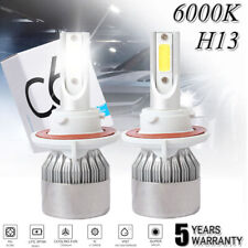 2x Led Headlight Bulbs Kit H13 9008 High Low Dual Beam 6000k Super Bright White