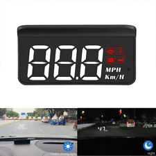 Car Obd2 Head Up Display Large Font Hud Speedometer Odometer Overspeed Warning