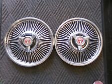 64 - 67 Ford Mustang Galaxie Falcon Wire Hubcap Wheel Cover Set Of 2 14 616