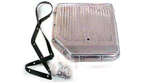 For Gm Turbo 350 Th350 Finned Transmission Pan Polished Aluminum With Hardware