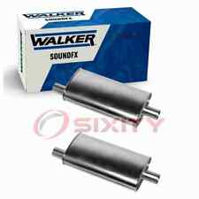 2 Pc Walker Soundfx Exhaust Mufflers For 1968-1974 Plymouth Satellite 5.2l Ul