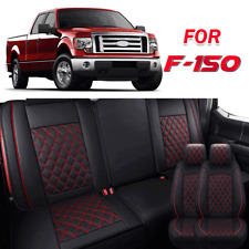 Pu Leather Car Seat Covers Full Set For Ford F-150 Crew Cab 2009-2021 Waterproof
