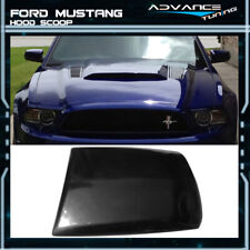 For 13-14 Ford Mustang 2dr V6 Gt Boss Air Hood Vent Scoop Unpainted Black Pu