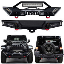 Vijay Fit 2007-2017 Jeep Wrangler Jk New Front Or Rear Bumper With Led Lights