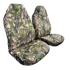 For Chevy Silverado 1500 Car Truck Seat Covers Green Camo Waterproof Canvas