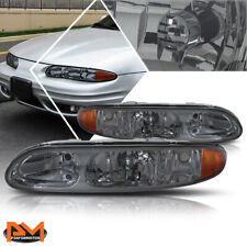 For 99-04 Oldsmobile Alero Headlightlamps Replacement Smoked Housing Amber Side