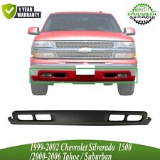 Front Bumper Lower Valance With Fog Light And Tow Hook Holes For 99-02 Silverado