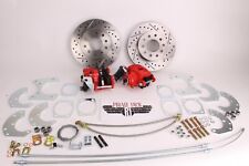 9 Ford Rear Disc Brake Kit High Performance Ds Rotors Red Pc Calipers
