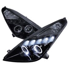 00-05 Toyota Celica Gt St Base Trd Smoked Projector Headlights Led Halos Dots