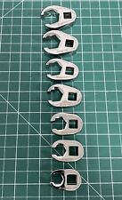 Snap On 207sfrh 7 Pc 38 Dr 6pt Sae Flare Nut Crowfoot Wrench Set H3b1