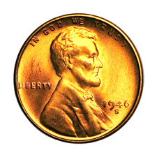  1946 S Lincoln Wheat Cent Choice Gem Bu 1c Uncirculated Coin Obw Superb Detail