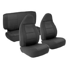 Smittybilt Front Rear Black Neoprene Seat Covers Set 3 Pcs For Jeep Wrangler Tj