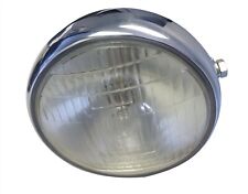 New Chrome Headlamp For Sealed 6v 4020 Headlight Shell Motorcycles Vintage