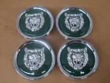 Jaguar Green Wheel Badge Emblem Center Hub Cap Set Of 4 Mna6249ab Fits 1988-2012