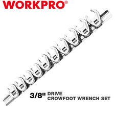 Workpro 10pcs 38 Drive Crowfoot Flare Nut Wrench Set Metric 10-19mm Wrench Set