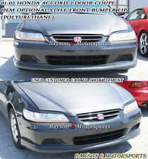 Fits 01-02 Honda Accord 2dr Oe Optional Style Front Lip Urethane