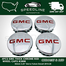 4pc Set New Gmc Sierra Yukon Denali Chrome Wheel Center Hub Caps 22837060 3.25
