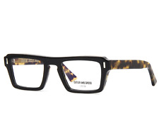 Cutler And Gross Cg1318 003 Eyeglasses Black On Camouflage Frame 51mm