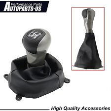 New 5 Speed Gear Shift Knob With Boot Cover Case For Fits Honda Civic 06-11