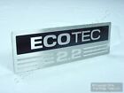 New Oem Ecotec 2.2 Aluminum Nameplate Engine Block Intake Manifold Emblem Decal