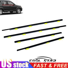 4pcs Wtool Window Weatherstrip Outer Black Sweep Trim Fit For Cr-v Crv 2002-06