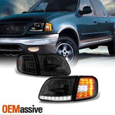 Fit Smoked 97-03 Ford F150 97-02 Expedition Headlights Led Corner Signal Lamp
