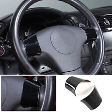 Carbon Fiber Abs Interior Steering Wheel Button Trim Cover For Corvette C6 05-13