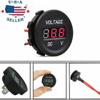 Red Led Digital Display Voltmeter Car Motorcycle Voltage Gauge Waterproof 1224v