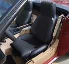 Chevy Corvette C4 Type3 1984-1993 Black S.leather Custom Fit Seat Cover