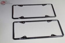 29-39 Chrome Front Rear California License Plate Frames Straight Corners New