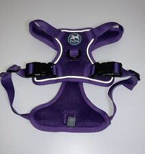 Poypet No Pull Dog Harness Reflective Adjustable No Choke Pet Purple Size Medium