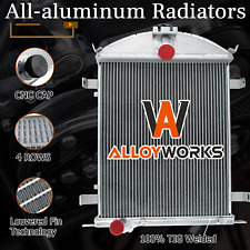 4 Rows Aluminum Radiator For 1928-1929 Ford Model Aaa Sedan Delivery 3.3l L4 Mt