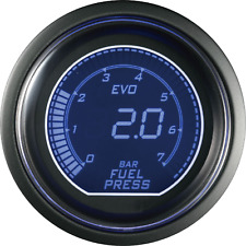 Evo 52mm Digital Fuel Pressure Gauge Bar Blue Red Lcd Electronic Sensor