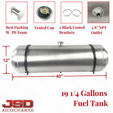 12 X40 19 14 Gallon Fuel Tank 38 Npt Spun Aluminum Round Fuel Cell Gas Tank