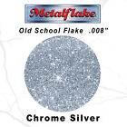 Metal Flake Auto Silver Glitter 0.008 Custom Paint Flakes 120gram 4oz Silver