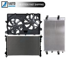 Radiator Condenser Cooling Fan Kit For 2007-2012 Ford Edge Lincoln Mkx 3.5l 3.7l