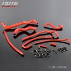 Red Fit For Chevy Corvette 5.7l Lt1 V8 91-96 Silicone Radiator Hose Clamps Kit