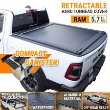 Fit 2009-2019 Ram 1500 5.7ft Retractable Tonneau Cover Hard Waterproof Aluminum