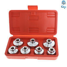 7pcs Oil Filter Socket Set Cup Socket Tool Set Cap Wrench 24 27 29 30 32 36 38mm