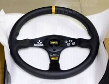 Omp Rallyart 350mm 14 Genuine Leather Racing Steering Wheel Sport Rally Omp Hub