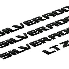 3d Gloss Black Tailgate Letters Rear Badge Emblem For Silverado 1500 Ltz 2007-18