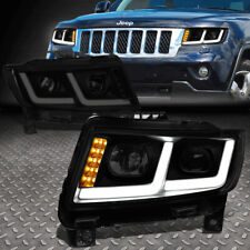 Led Drlsignalfor 11-13 Jeep Grand Cherokee Projector Headlight Tintedclear