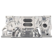 Polished Aluminum Intake Manifold For Sbc Small Block Chevy Vortec 350 383 96-up