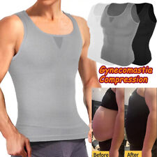 2024 Men Slimming Body Shaper Belly Chest Compression Vest Shirt Tank Girdle