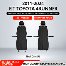 11-2024 Toyota 4runner Black Neoprene Waterproof Front Seat Protector Seat Cover